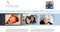 Desktop Screenshot of cedarparkobgyn.com